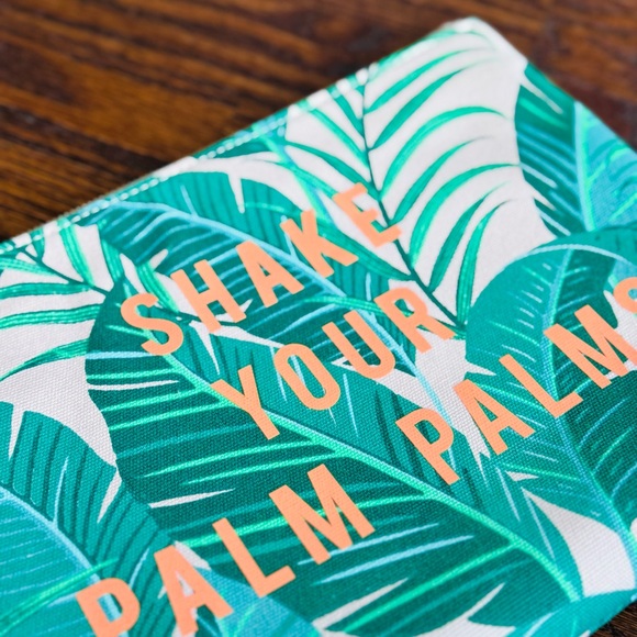Stella & Dot Shake Your Palm Palms Pouch - Picture 4 of 7